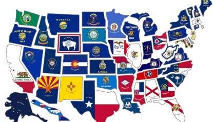states flags maps of the united states.