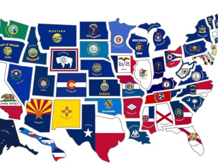 states flags maps of the united states.